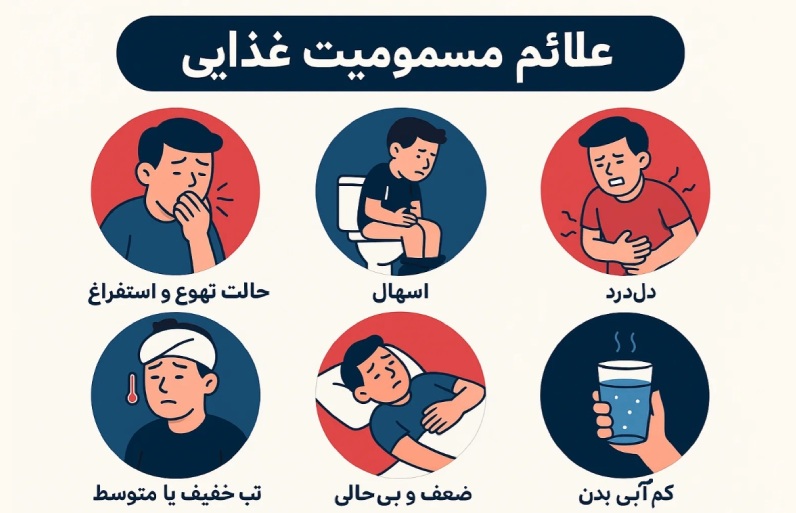 علائم مسمومیت غذایی