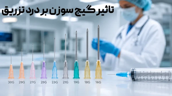 تاثیر گیج سوزن بر درد تزریق