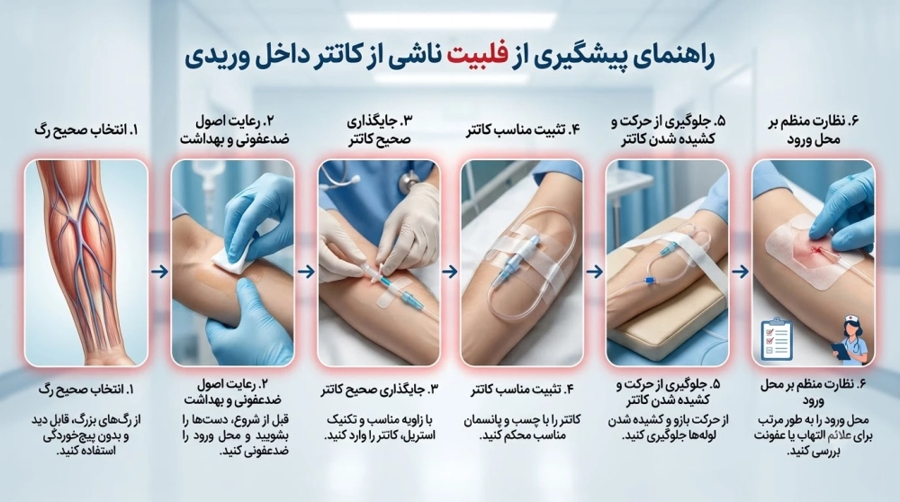 اقدامات پیشگیری کننده از فلبیت ناشی از آنژیوکت