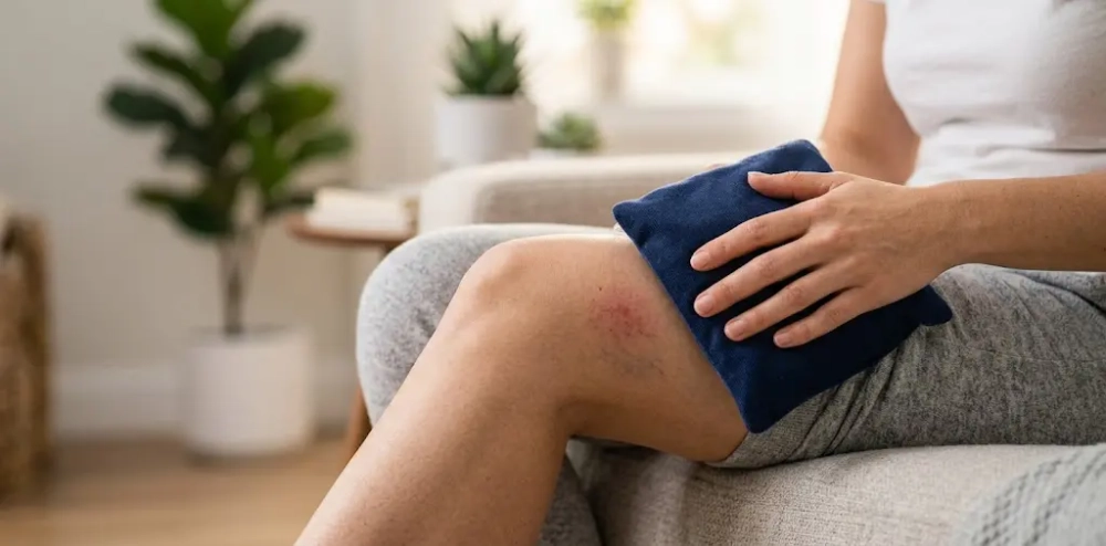 کمپرس خنک برای درد جای آمپول عضلانی